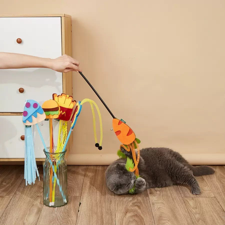 [JG-092] JUGUETE GATO PLUMA FAST FOOD