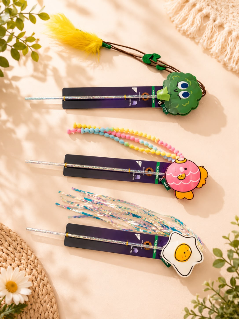 [JG-093] JUGUETE GATO PLUMA DOODLES