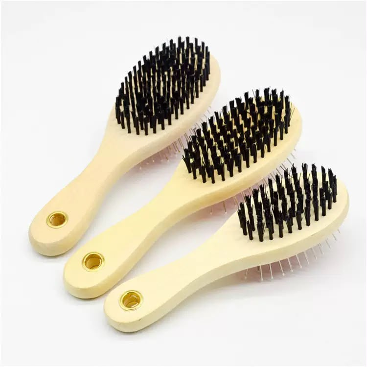 [AS-077] CEPILLO PIN BRUSH MADERA (GRANDE)